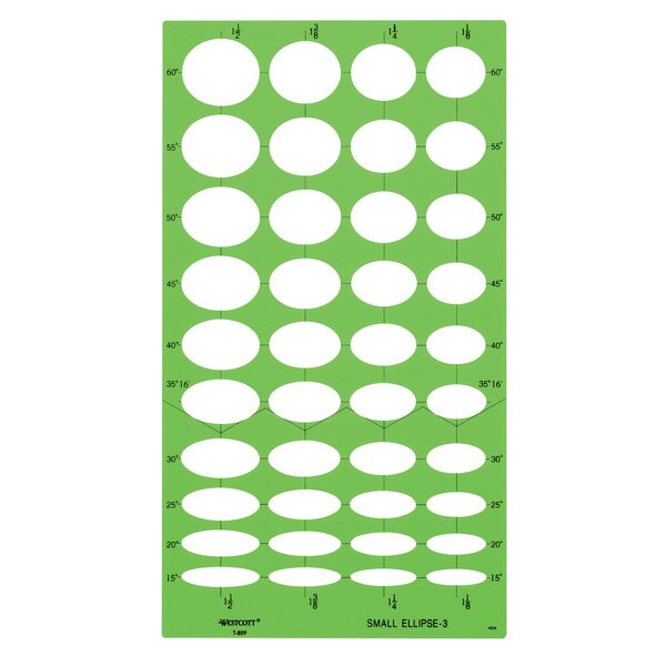 Templates, Small Ellipse Template #3