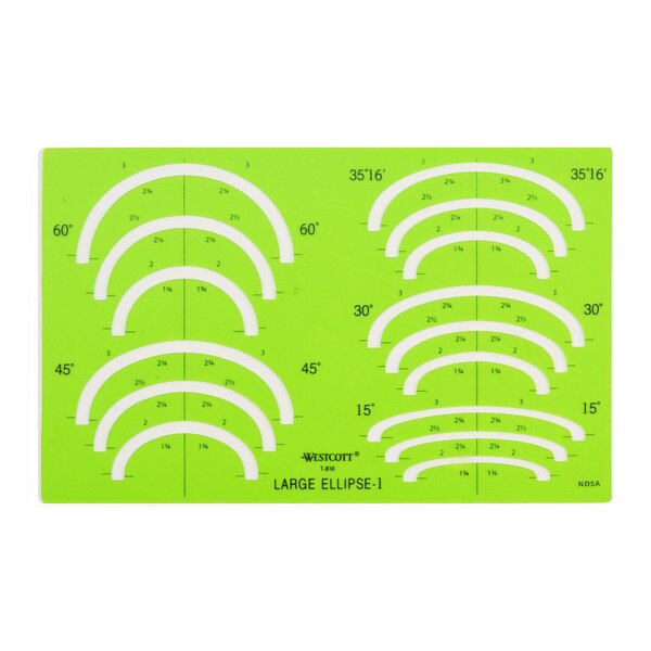 Templates, Large Ellipse Template #1