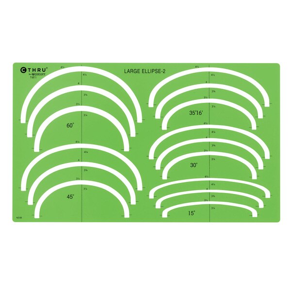 Templates, Large Ellipse Template#2