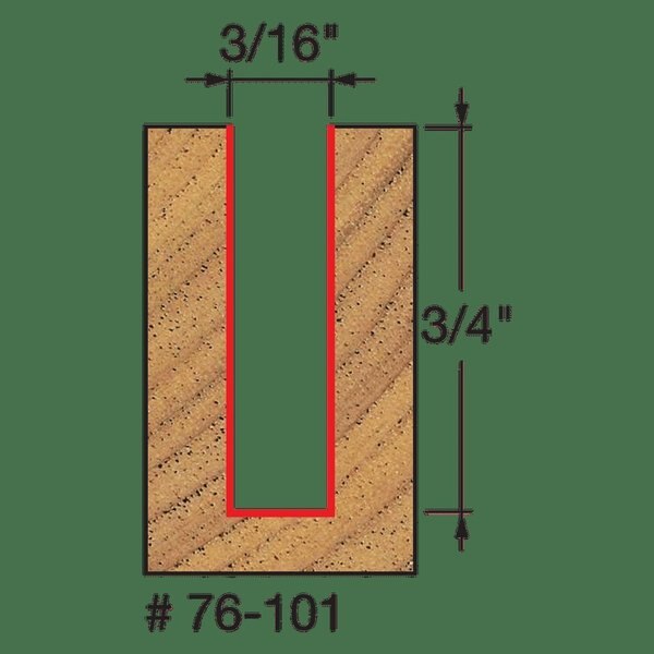Down Spiral Bit, 3/16