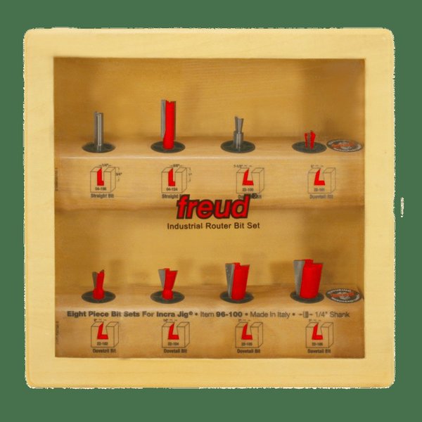 Bit Sets for Incra Jig, 8 pcs