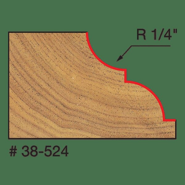 Classical Bold Cove and Bead Bit, 1-1/2