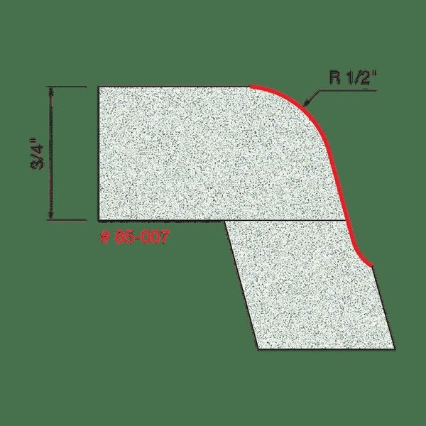 Radius Ogee Bowl Bit, 1/2