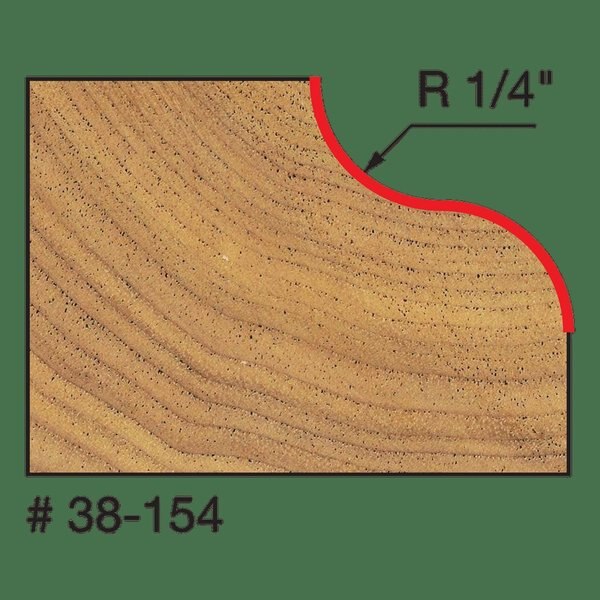 Ogee Bit (Quadra-Cut), 1-1/2