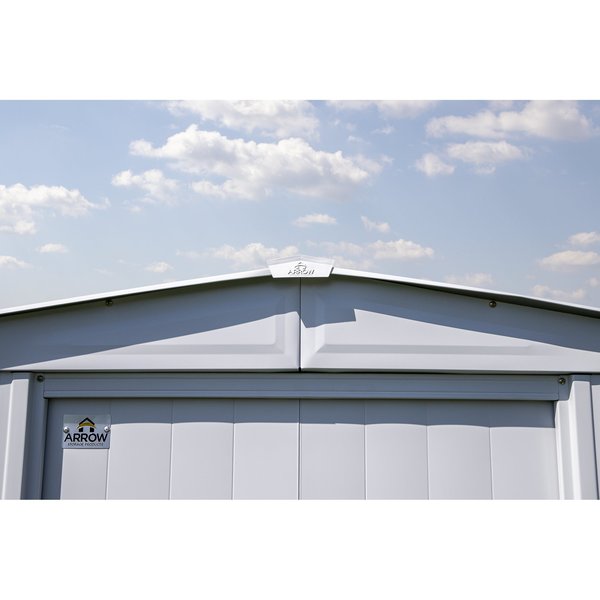 6x7 Classic Steel Storage Shed, Flute Grey