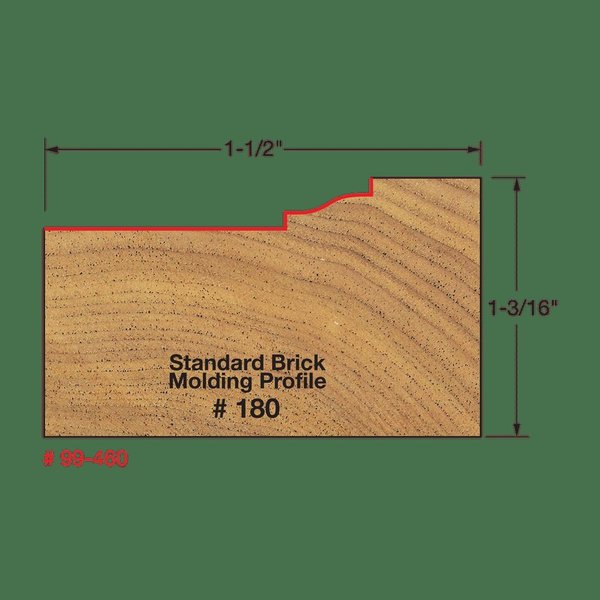 Brick Molding Bit, 3-1/2