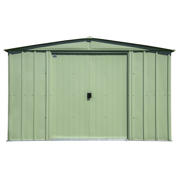 10x8 Classic Steel Storage Shed, Sage Green