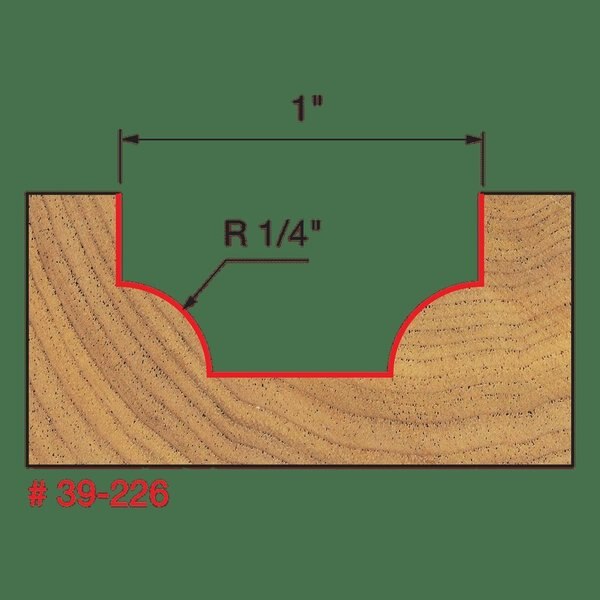 Radius Ovolo Bit, 1/4