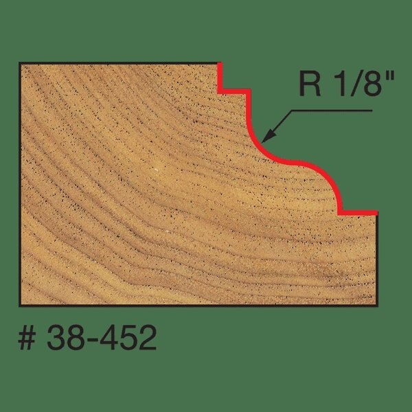 Double Fillet Ogee Bit, 1-1/4