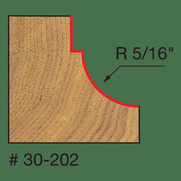 Radius Cove and Fillet Bit, 5/16