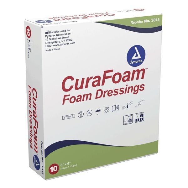 CuraFoam Foam Dressing-6x6