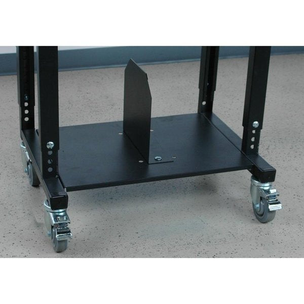 Mobile Computer Dest W/ Top Shelf