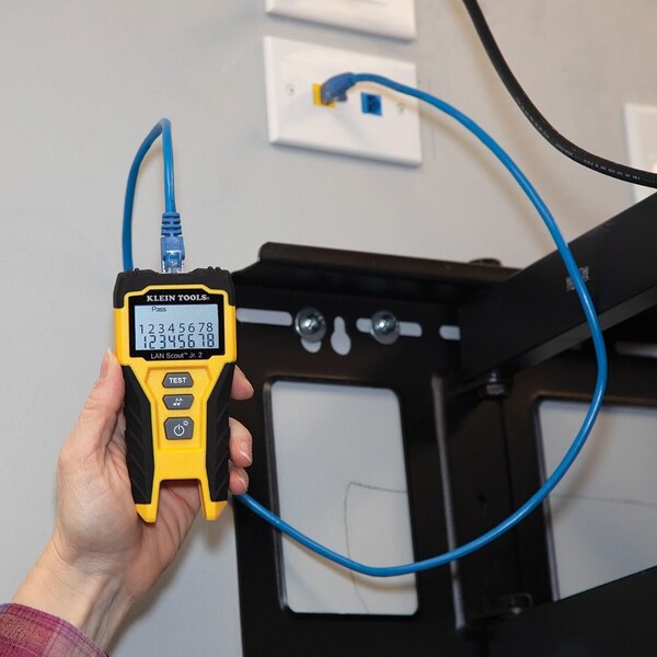 Cable Tester, LAN Scout Jr. 2, Backlit LCD, Multiple Tone Generator, Use With Dark Cable Systems
