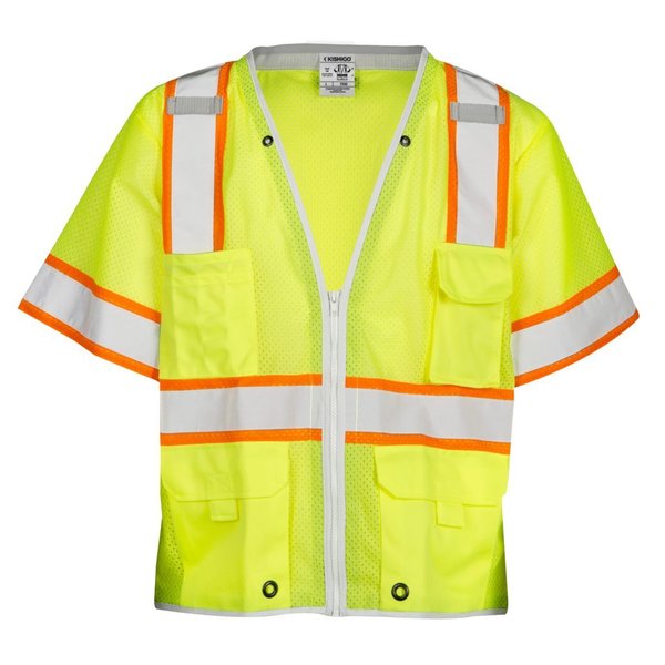 High Visibility Vest, Class 3, 5XL, Lime