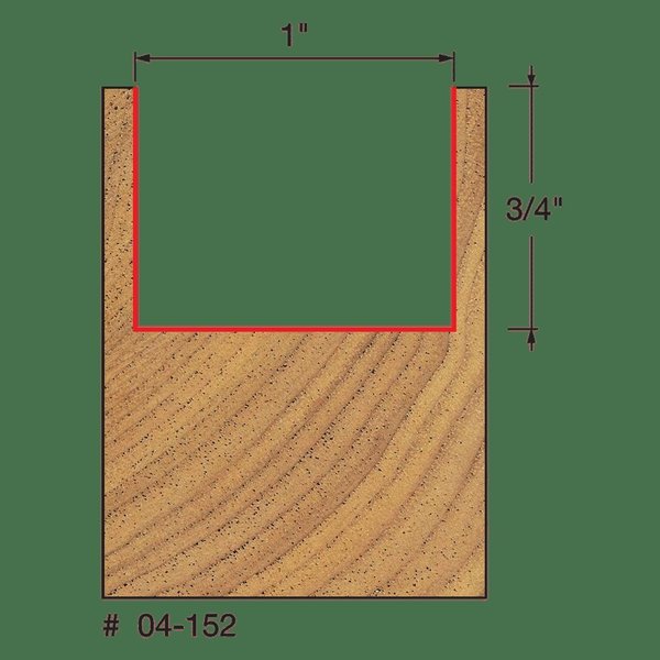 Double Flute Straight Bit, 1