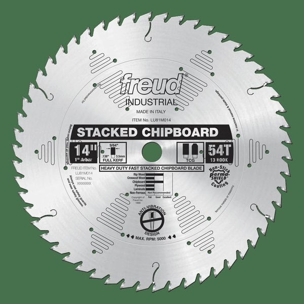 Heavy Duty Stacked Chipboard Blade, 14