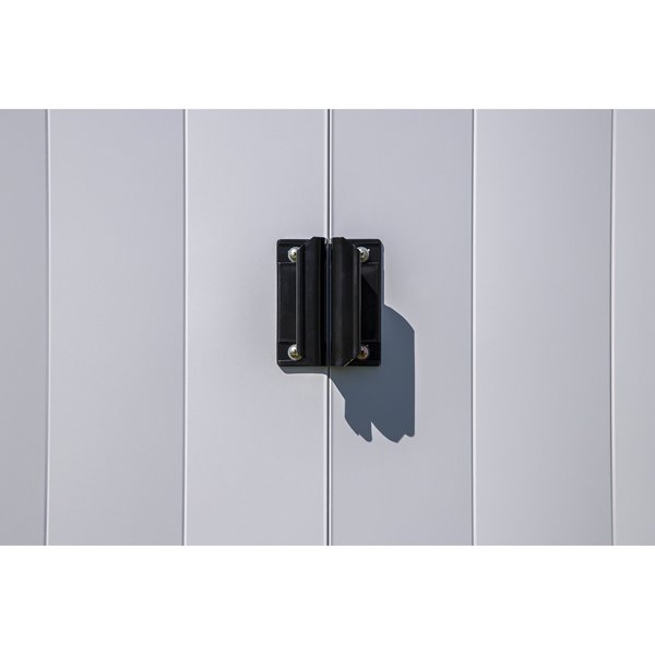 10x4 Classic Steel Storage Shed, Flute Grey