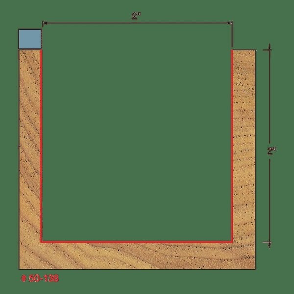 Top Bearing Flush Trim Bit, 2