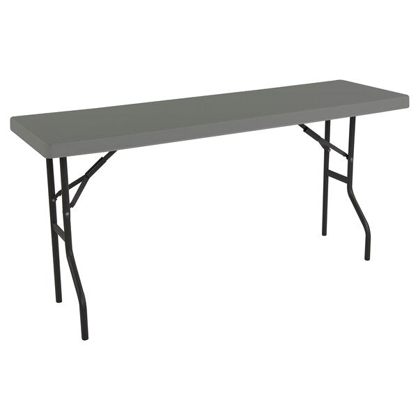 Round IndestrucTableÃÂ® Classic Folding Table, Platinum Granite - 24