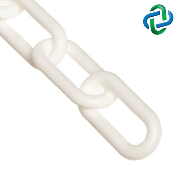 White Plastic Chain .75