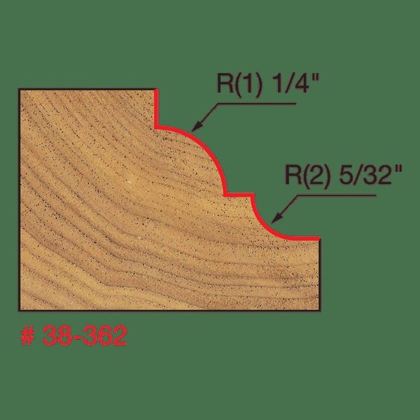 Classical Cove and Bead Bit (Quadra-Cut)