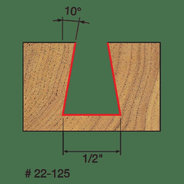 Dovetail Bit, 1/2