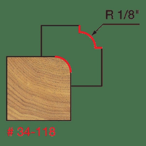 Radius Rounding Over Bit, 1/8
