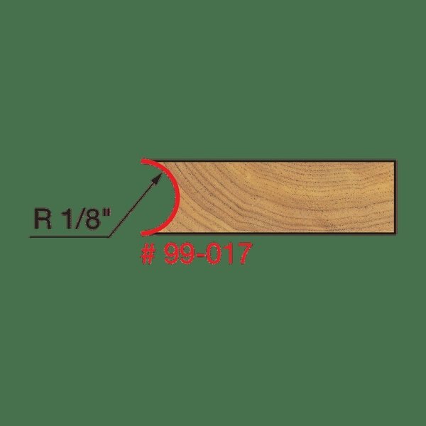 Radius Canoe Joint Bit, 1/8