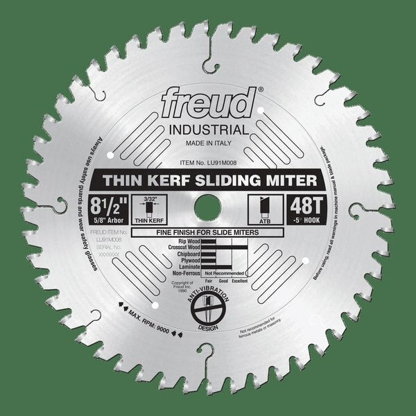 Thin Kerf Sliding Compound Miter Saw Bla