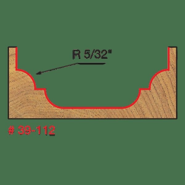 Radius Cove and Bead Groove Bit, 5/32