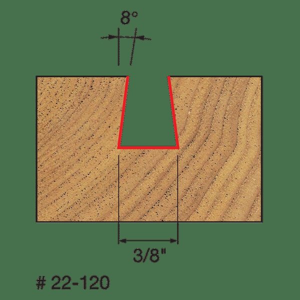 Dovetail Bit, 3/8