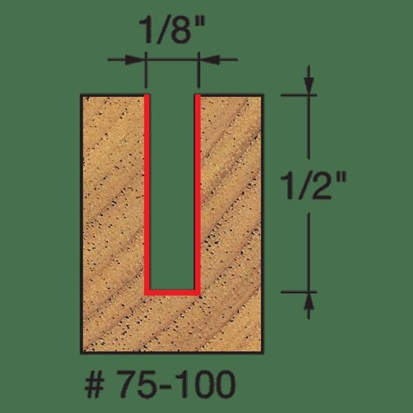 Up Spiral Bit, 1/8