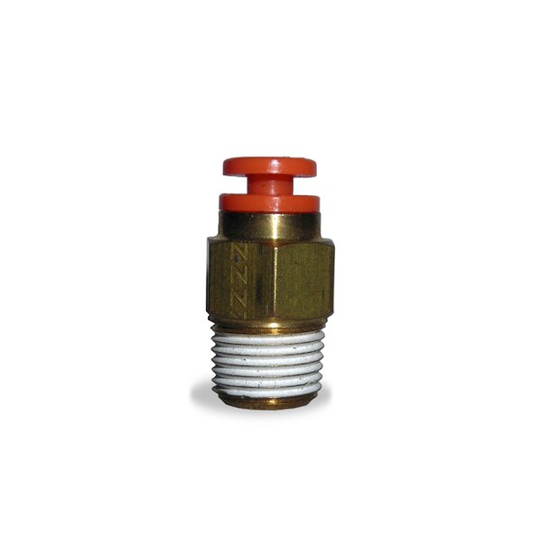 Push-Lock, Male Connector, 3/8