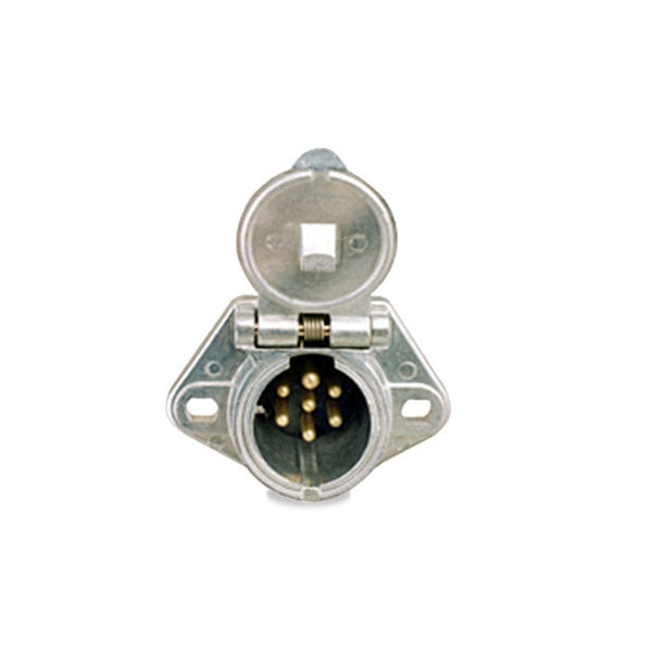 Socket With Solid Pins, 7-Way