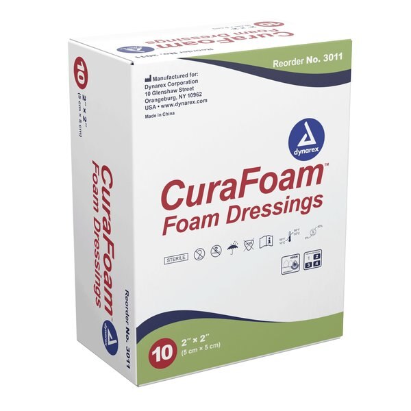 CuraFoam Foam Dressing-2x2