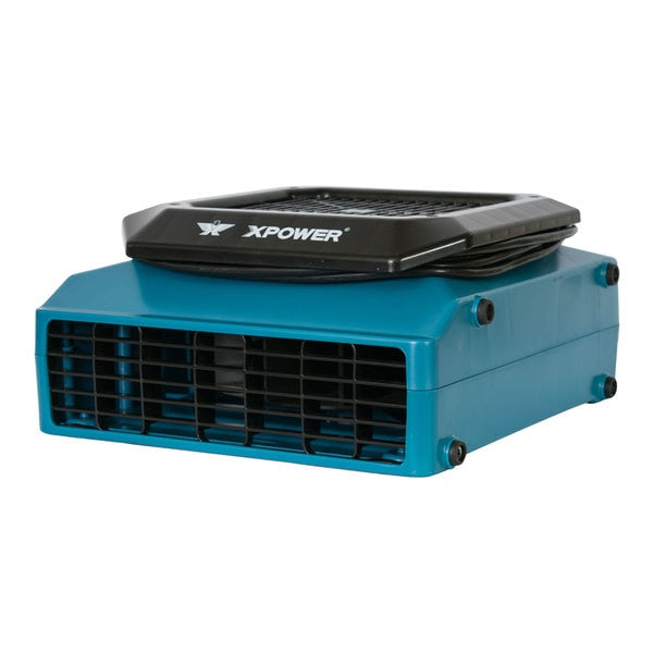 1/3 HP, 1150 CFM, 2.8 Amps, 2 Positions, 1 Speed Low Profile Air Mover with GFCI Power Outlets and Timer Meter (ABS)