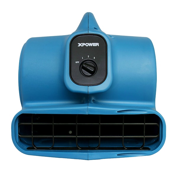 1/4 HP, 1600 CFM, 3 Amps, 4 Positions, 3 Speeds Air Mover with Power Outlets for Daisy Chain