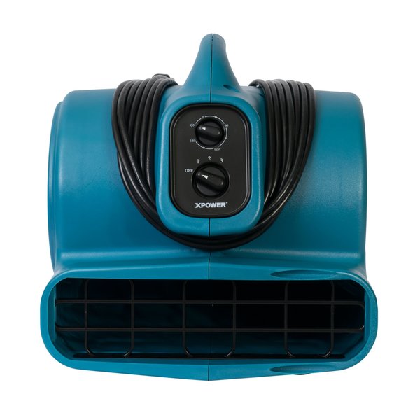 1/3 HP, 2000 CFM, 3.8 Amps, 4 Positions, 3 Speeds Air Mover with 3-Hour Timer and Filter Kit