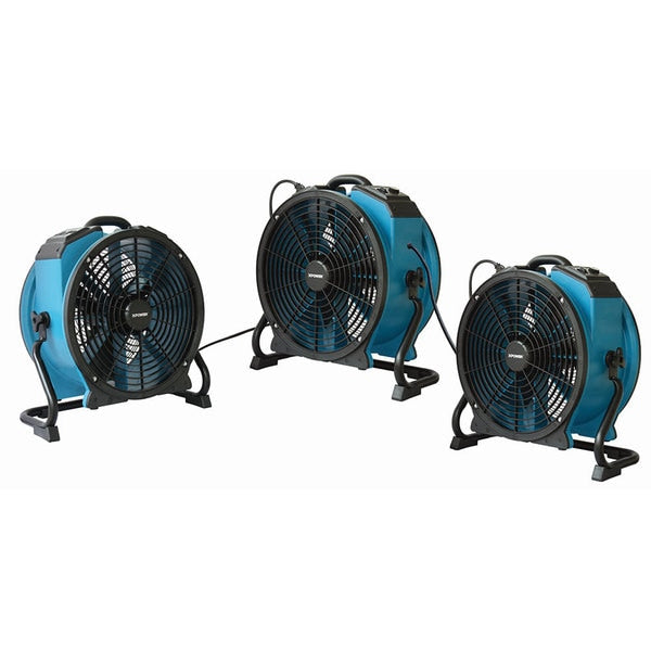 Axial Fan, 1/3HP, Timer, Power Outlets, 115, 3600 cfm, 9.8 W.
