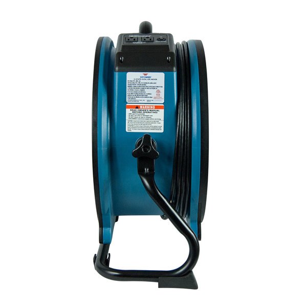 Axial Fan, 1/3HP, Timer, Power Outlets, 115, 3600 cfm, 9.8 W.