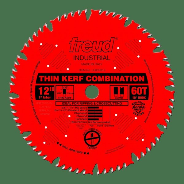 Thin Kerf Combination Blade, 12