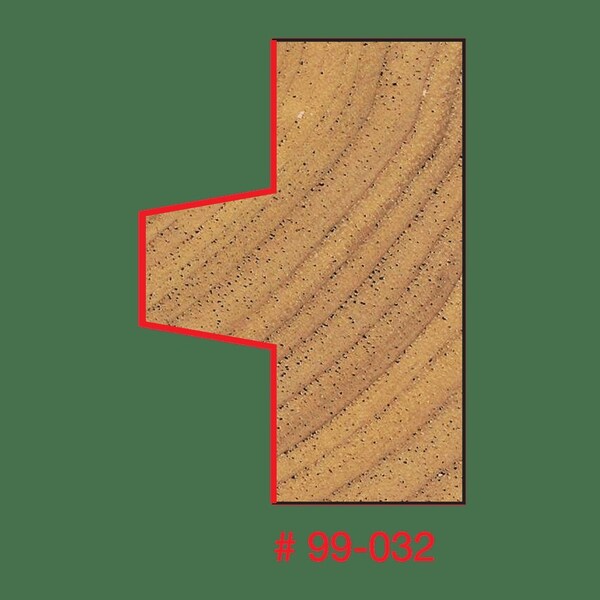 Wedge Tongue and Groove Bit, 1-21/32