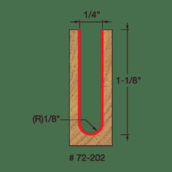 Up Cut Spiral Ball Nose, 1/4