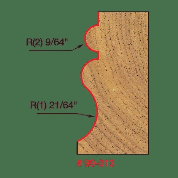Face Molding Bit, 15/16