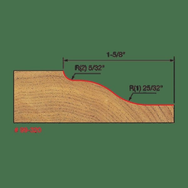 Vertical Raised Panel Bit, 1-1/2