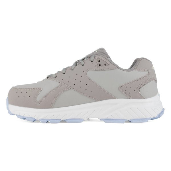 Size 9 Women's Athletic Shoe Composite Safety Footwear, Gray/Powder Blue