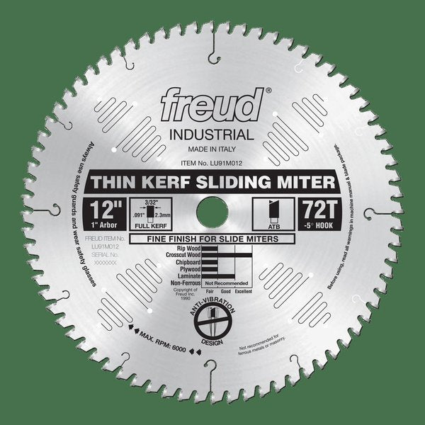 Thin Kerf Sliding Compound Miter Saw Bla