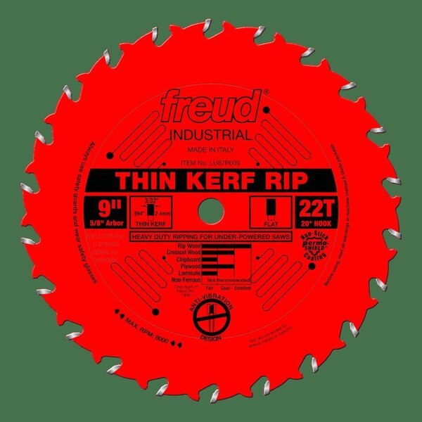 Thin Kerf Rip Blade, 9