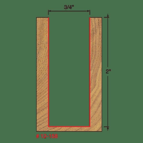Double Flute Straight Bit (Eclipse Grind