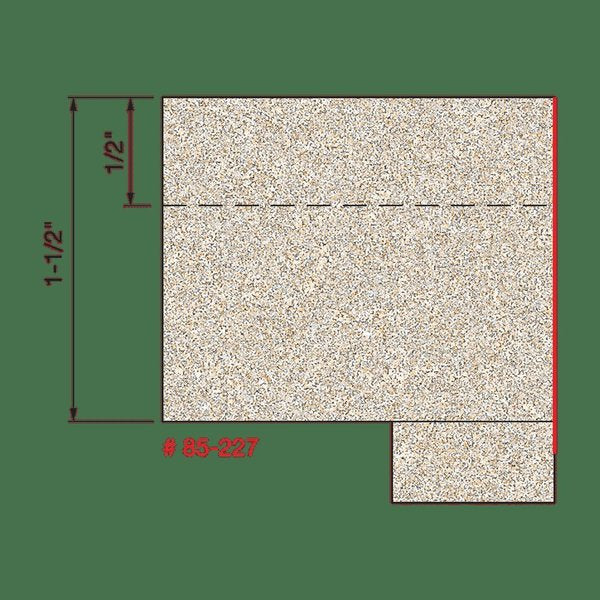 Flush Trim Solid Surface Bit, 3/4